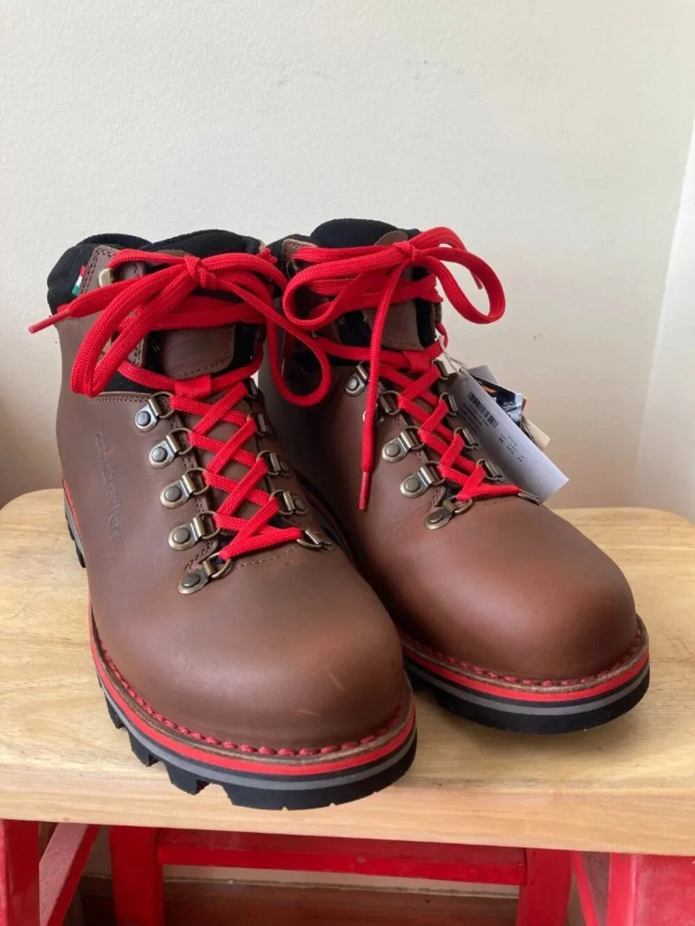 NWT Zamberlan Mens Toblach GTX 11.5 Waxed Brown EU 46 Hiking Boots Italy